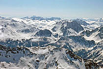 Ski Val Thorens, vue depuis le Mont Caron