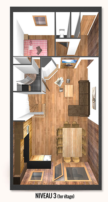 plan appartement val thorens